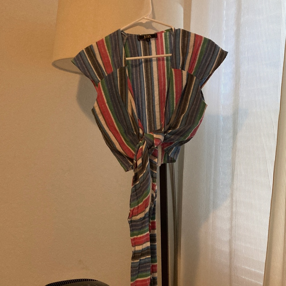 Striped Multicolor Crop Top